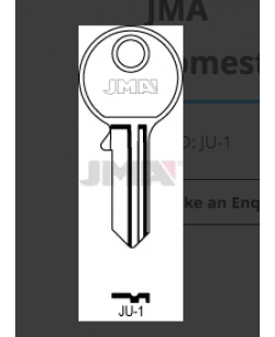 JMA Key Blanks JU-1 X 10 