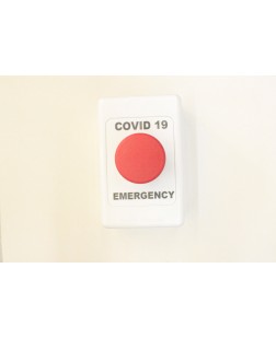 COVID 19 Button - COVID 19 EMERGENCY BUTTON RED N/C