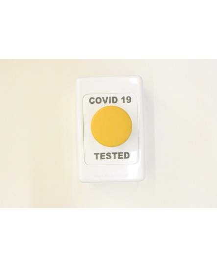 Dr Lock Shop COVID 19 Button - TESTED - YELLOW COVID 19 BUTTON N/O
