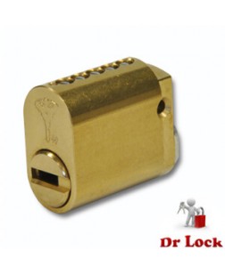 Mul-T-Lock High Security 570 Oval Cylinder - Brass