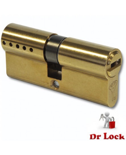 Dr Lock Shop Mul-T-Lock High Security Euro Cylinder - Polished Brass