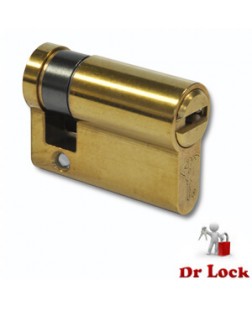 Mul-T-Lock High Security Single Side Euro Cylinder - Brass