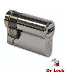 Mul-T-Lock High Security Single Side Euro Cylinder - Chrome