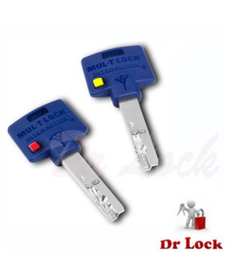 Dr Lock Shop Mul-T-Lock High Security Euro Cylinder - Satin Chrome