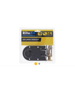 Rite Fit Single Cylinder Interlocking Deadlock - Brown