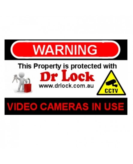 Dr Lock Shop CCTV Warning Sticker - Dr Lock