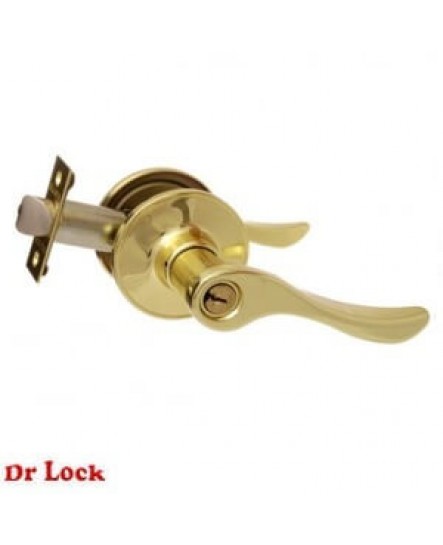 Brava LR Lever Entrance Lock Polished Brass