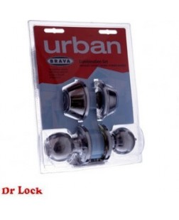Combination Deadbolt & Handle Polished Stainless Steel