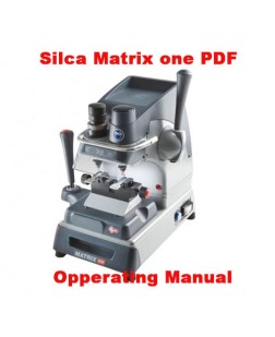 Silca Matrix One User Manual - Key Machine