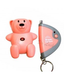 Child Locator Key Ring Pink Teddy - Sold Out