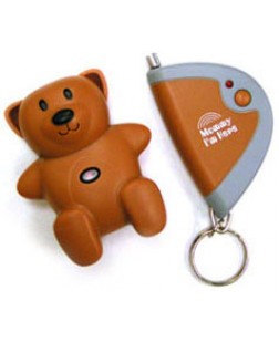 Child Locator Key Ring Brown Teddy - Sold Out 