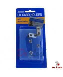 Kevron acrylic card holder 1 pack with clips.