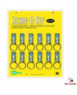 Lucky Line Belt slide Key slip secure-a-key 12 pack