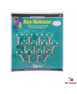 Lucky line 12 pack quick release key ring