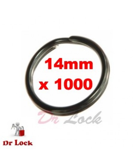 Dr Lock Shop Key Rings 1000 pack 14 mm split rings