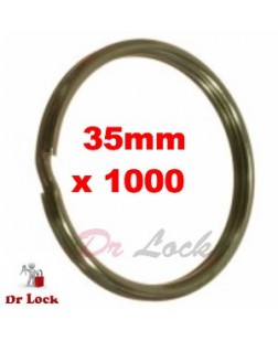 Key Rings 1000 pack 35 mm split rings