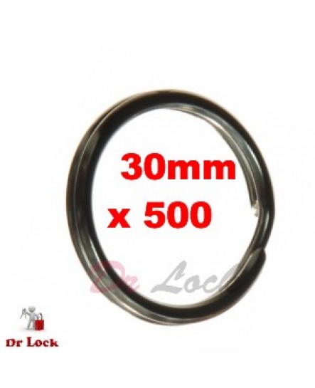 Dr Lock Shop Split Ring Key Ring 500 pack 30 mm