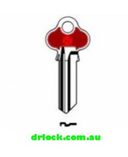 LW4 Silca Key Blank - Red Head Top