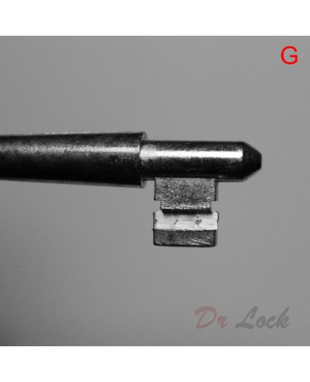 Dr Lock Shop Lane Or Brava Mortice Lock Key  - G -
