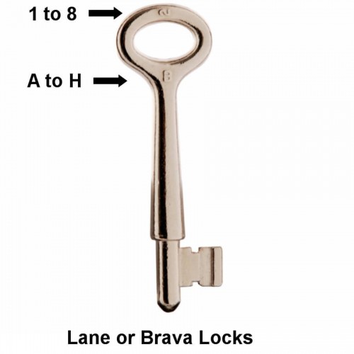 Lane Or Brava - Old Keys A to H - Dr Lock Shop