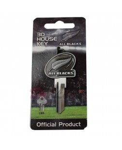 All Blacks Round Head Key Black New Zealand Rugby House Key