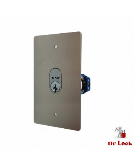 Dr Lock Shop E Key & Tel Key  Flush Key Switch Stainless
