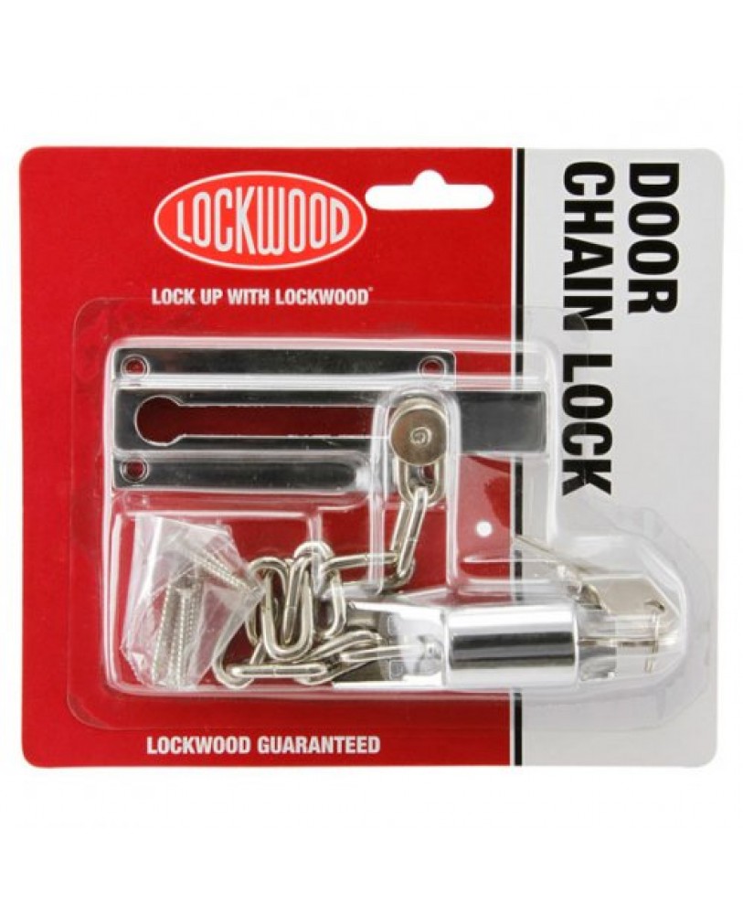 Lockwood Door Chain and Lock 140 CP - Commercial & Domestic