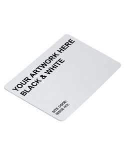 ACE DUAL MIFARE 1k EM/HID CARD BLK & WHT PRINTED (T67S50)