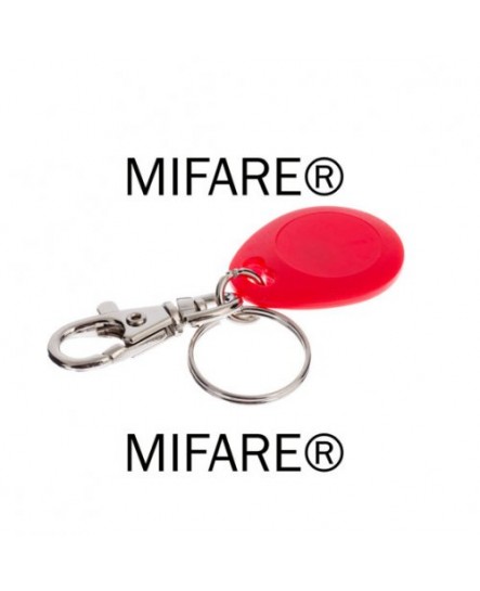 Dr Lock Shop ACSS BLANK MIFARE 1k TUMBLER FOB with KEYCHAIN - RED