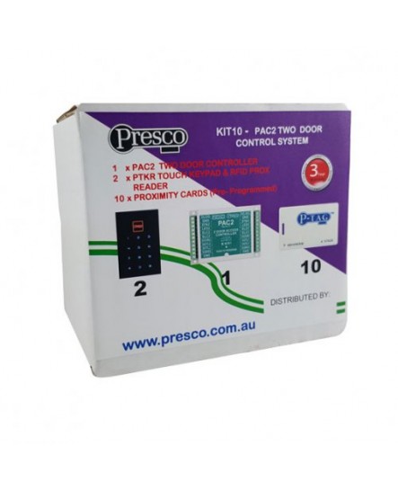 Dr Lock Shop PRESCO TWO DOOR PIN / PROX KIT including 10 CARDS