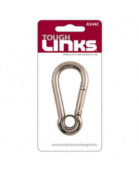 Dr Lock Shop T-LINKS D SHACKLE SPRING CLIP with EYELET 80MM SS