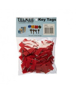 TELKEE KEY TAGS #101-150 RED SQUARE