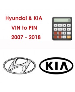 Hyundai & KIA  – VIN to PIN code Cars 2007-2018