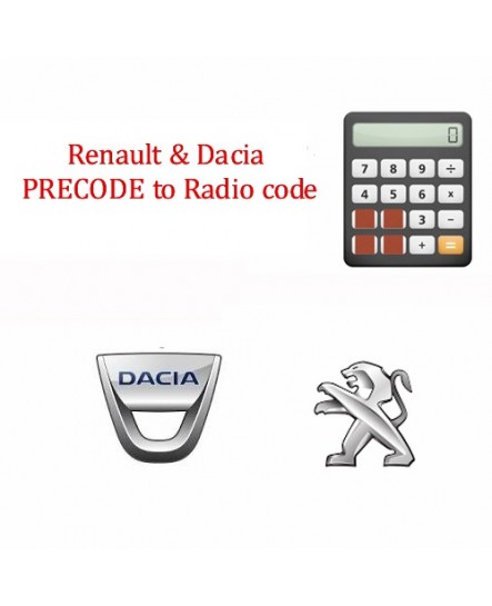 Dr Lock Shop Renault & Dacia – PRECODE to Radio code