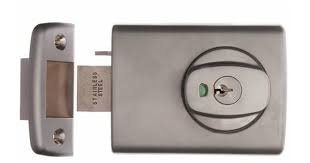 High-security door lock mechanism for secure access.