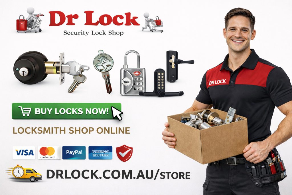Door locks and security hardware available from Dr Lock Shop