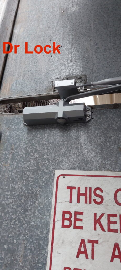Grill door door closer installed - Dr Lock Locksmith service