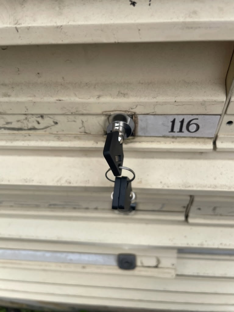Mailbox lock upgrade, stronger lock installed with 3 new keys Dr Lock Locksmith in Paramatta
