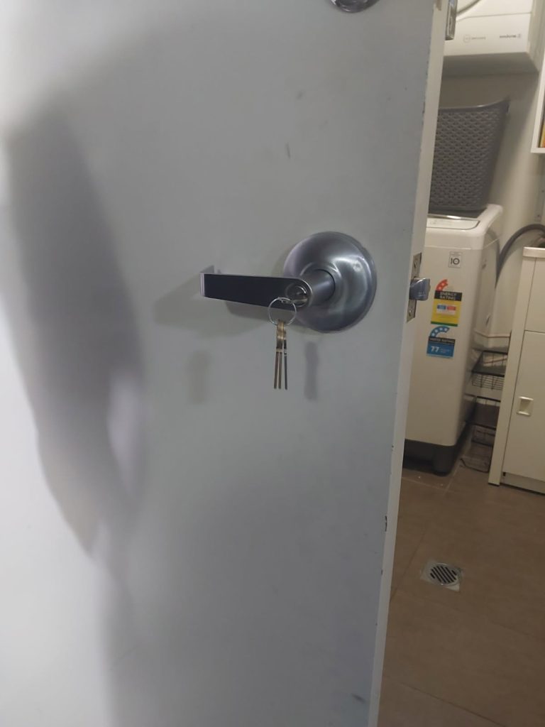 Unit front door locks repaired - fire rated locks - Dr Lock locksmith 24 hour