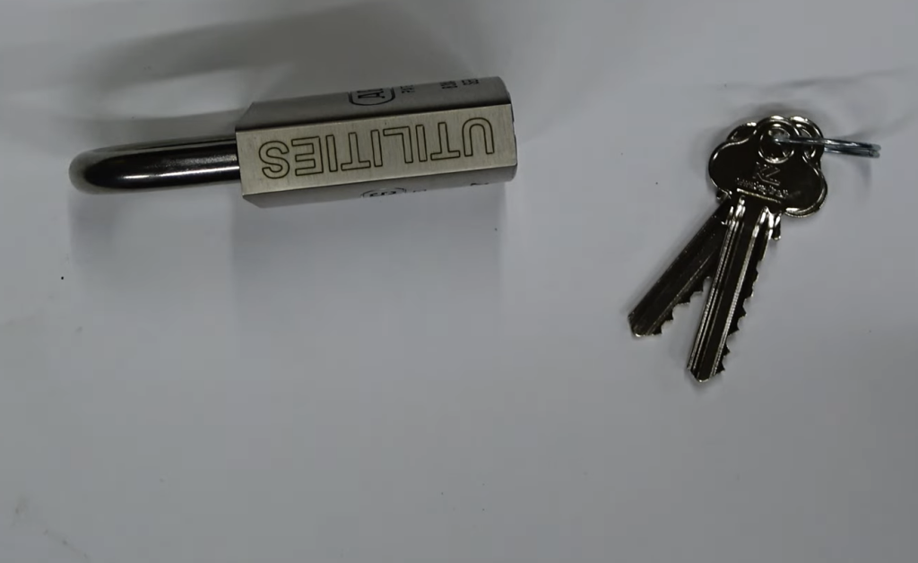 Utilities padlocks for power and water reading - Dr Lock Shop